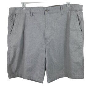 Falls Creek Gray Textured Chino Shorts Mens Size 44x9
